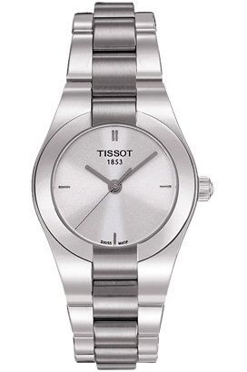 Tissot T-Lady Glam Sport Silver Dial 28 mm Quartz Watch For Women - 1