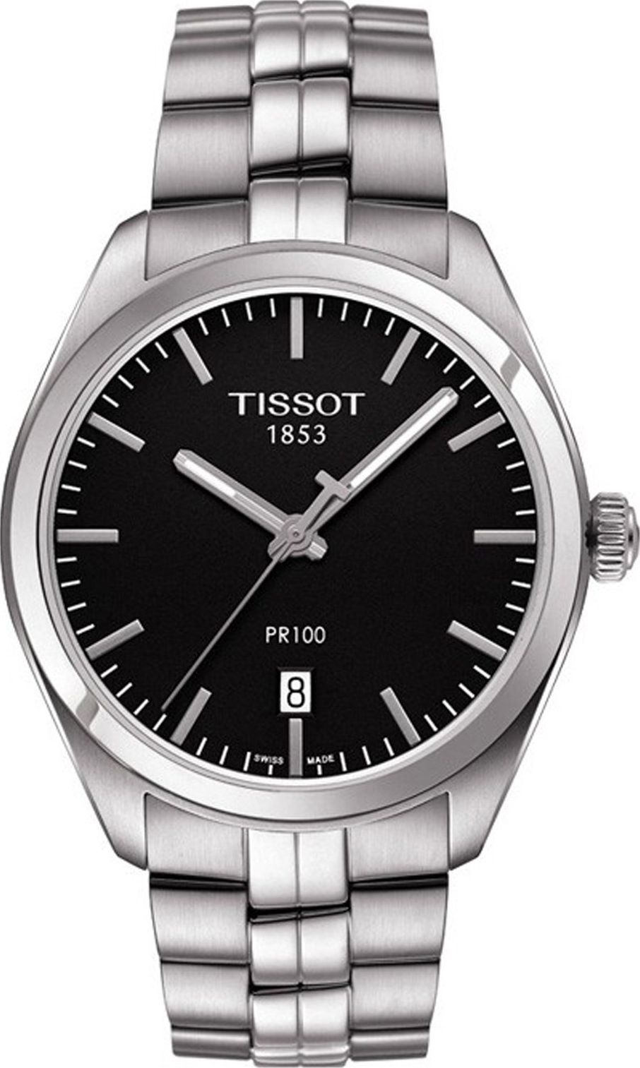 Tissot PR 100 39 mm Watch in Black Dial For Men - 1