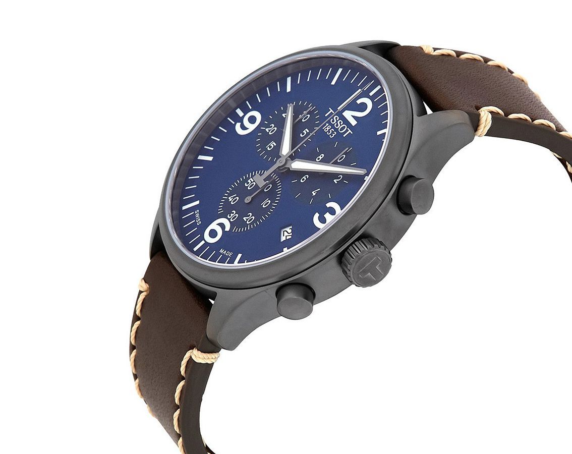 Tissot Tissot Chrono XL 45 mm Watch in Blue Dial For Men - 2