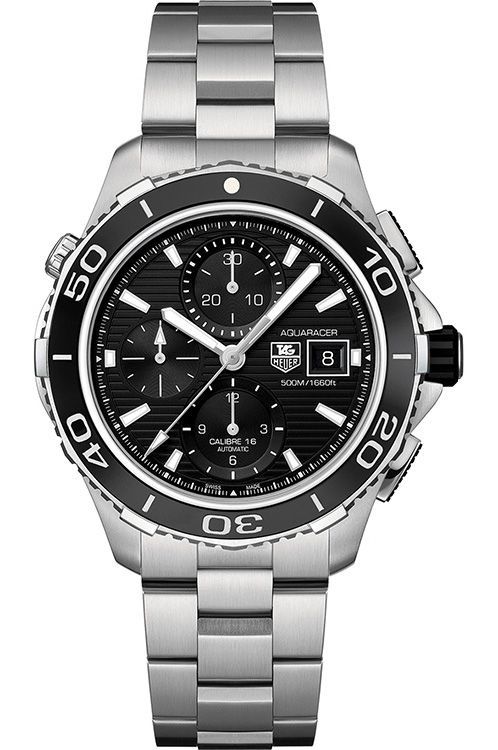 TAG Heuer Calibre 16 43 mm Watch in Black Dial
