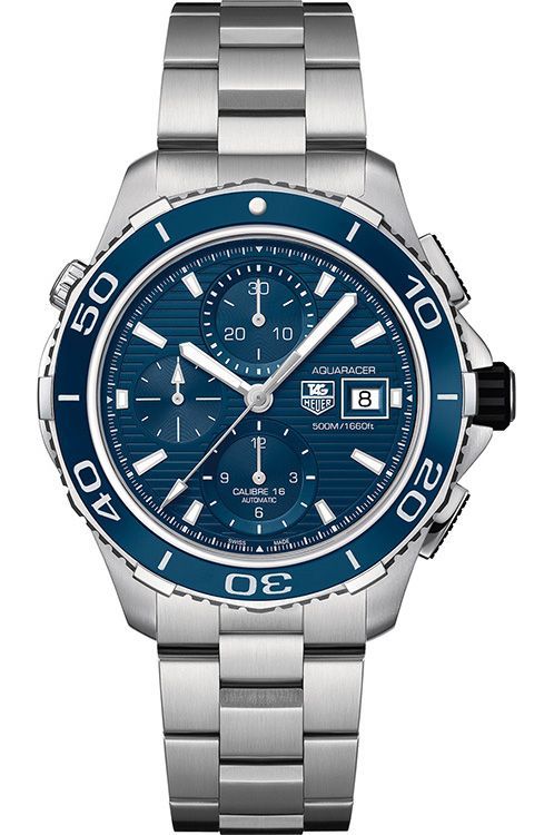 TAG Heuer Calibre 16 43 mm Watch in Blue Dial