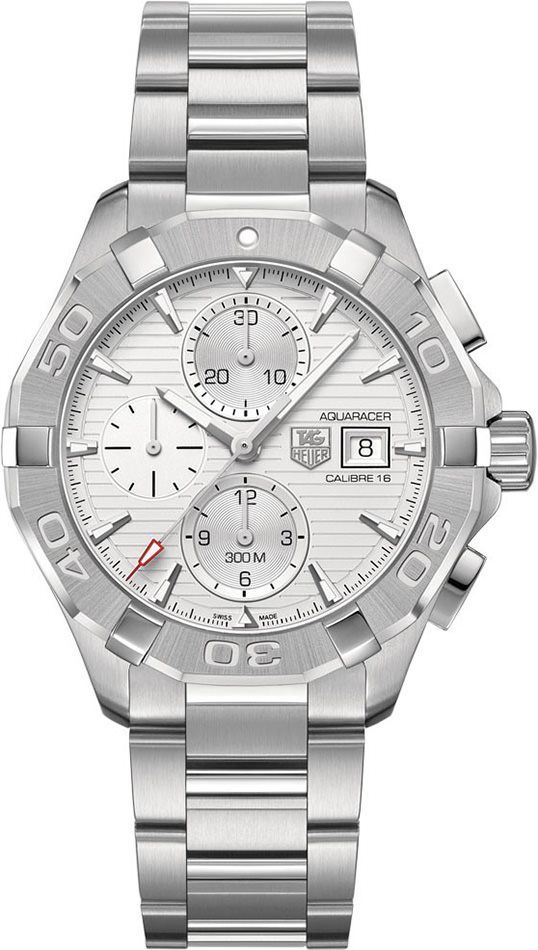 TAG Heuer Aquaracer Calibre 16 Silver Dial 43 mm Automatic Watch For Men - 1