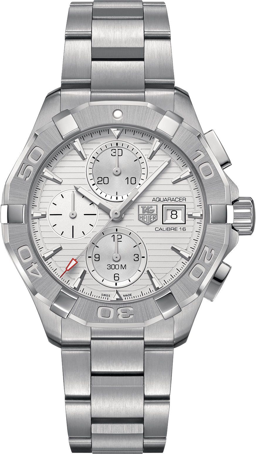 TAG Heuer Aquaracer Calibre 16 Silver Dial 43 mm Automatic Watch For Men - 1