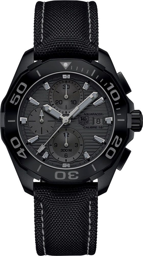 TAG Heuer Calibre 16 43 mm Watch in Black Dial For Men - 1
