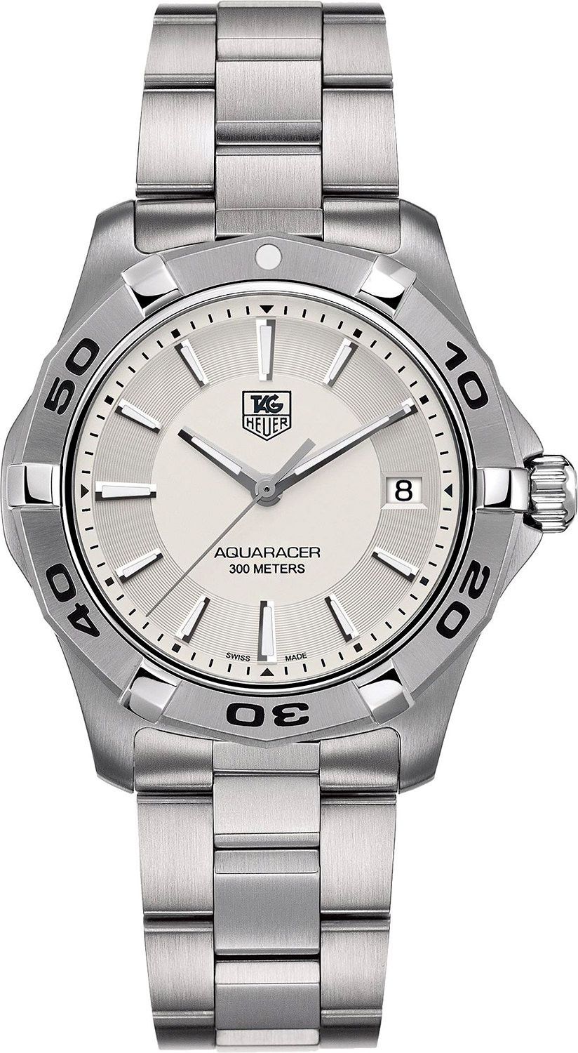 TAG Heuer  39 mm Watch in Silver Dial For Men - 1