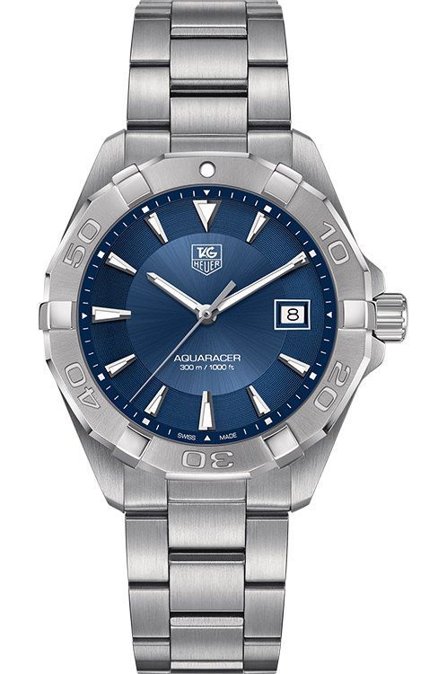 Tag aquaracer cheap blue dial