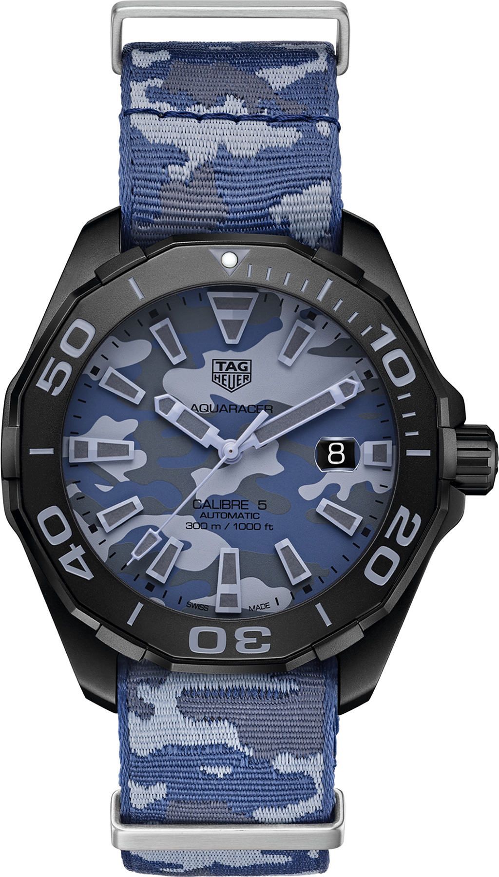 TAG Heuer Aquaracer Calibre 5 Blue Dial 43 mm Automatic Watch For Men - 1