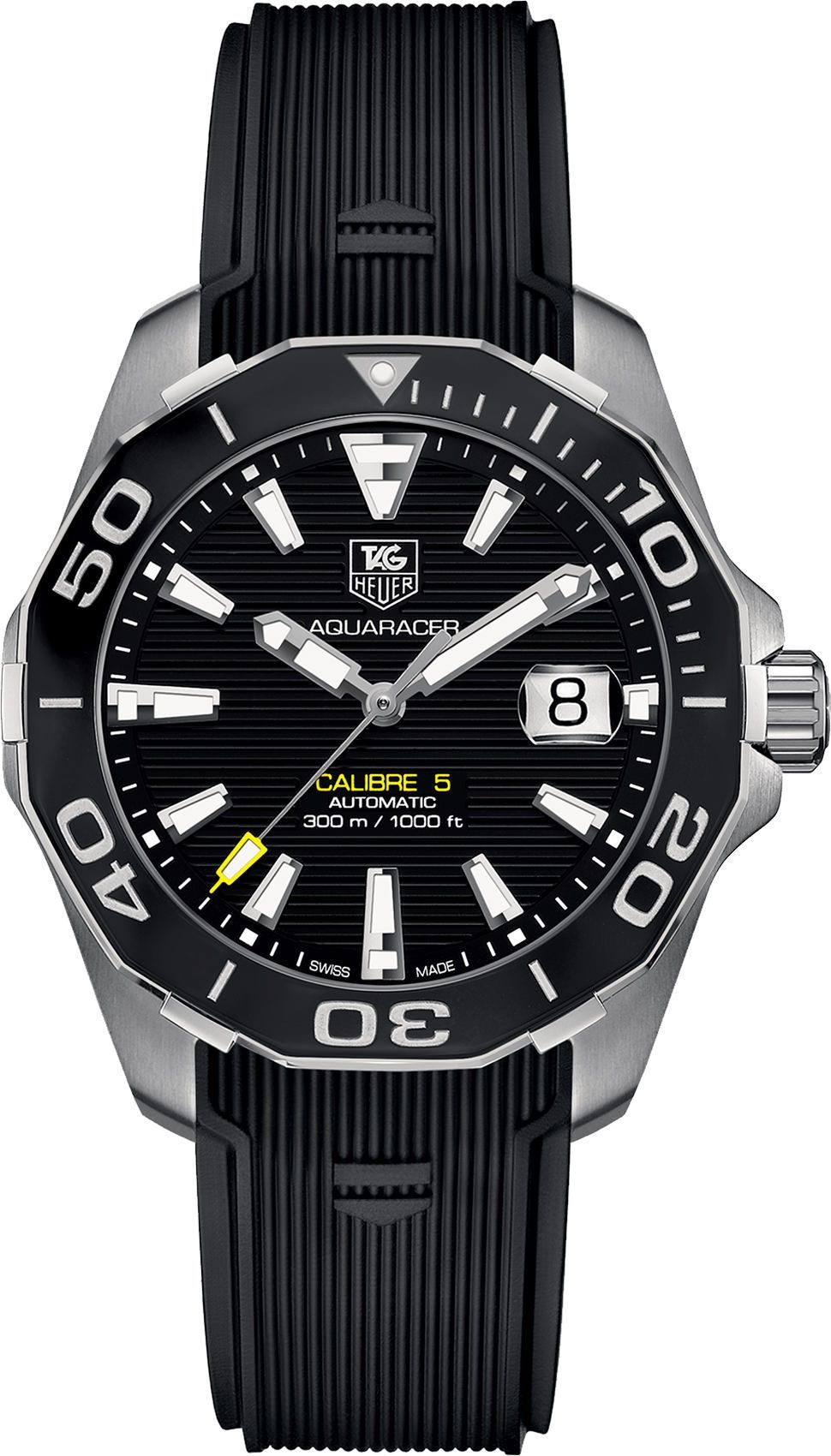 TAG Heuer Calibre 5 41 mm Watch in Black Dial
