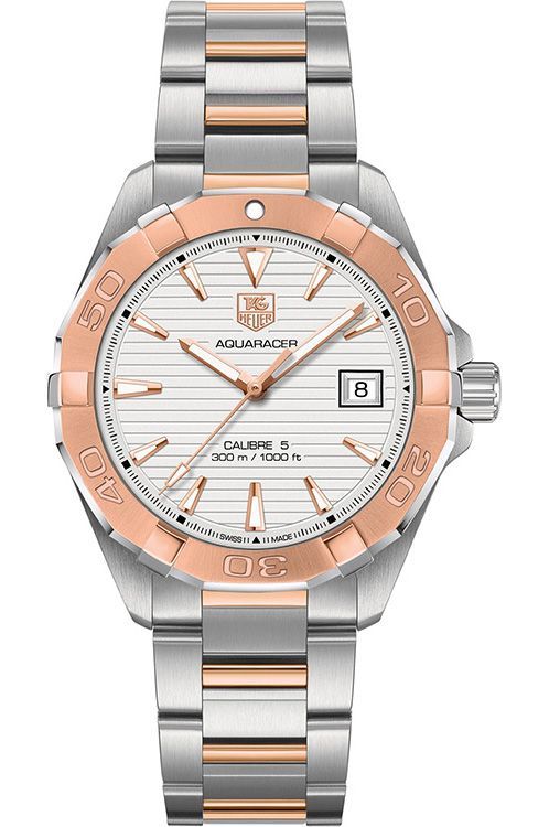 TAG Heuer Calibre 5 40.5 mm Watch in Silver Dial