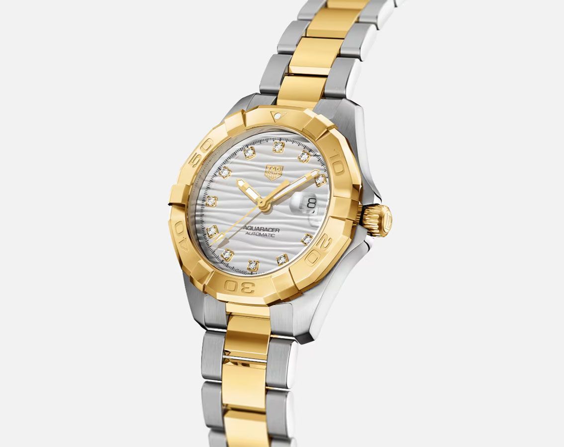TAG Heuer Aquaracer Professional 300 Silver Dial 32 mm Automatic Watch For Women - 4