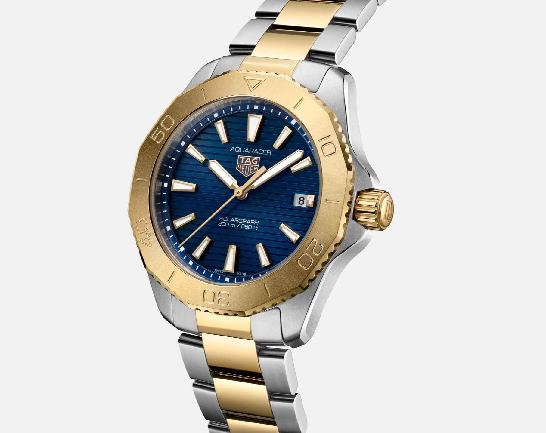 TAG Heuer Aquaracer Professional 200 Blue Dial 40 mm Solar Powered Watch For Men - 4