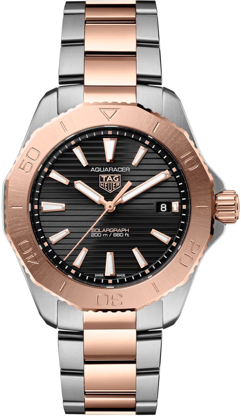 TAG Heuer Aquaracer Professional 200 Black Dial 40 mm Solar Powered Watch For Men - 1