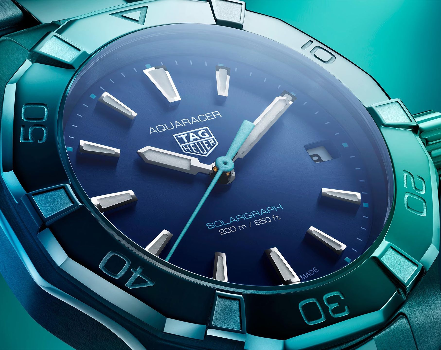 TAG Heuer Aquaracer Professional 200 Blue Dial 34 mm Quartz Watch For Women - 2