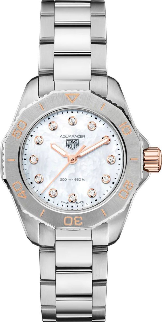 TAG Heuer Aquaracer Professional 200 MOP Dial 30 mm Quartz Watch For Women - 1
