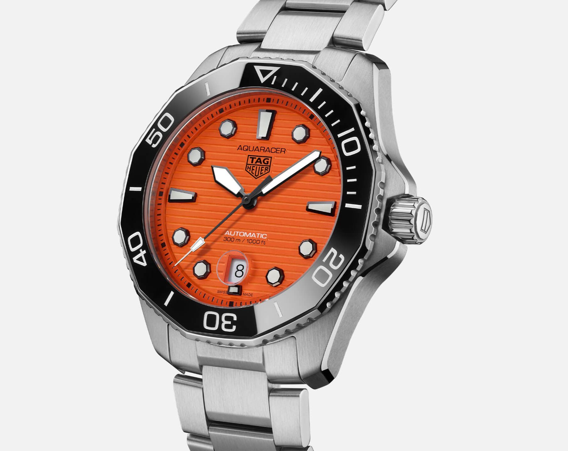 TAG Heuer Aquaracer Professional 300 Orange Dial 43 mm Automatic Watch For Men - 2