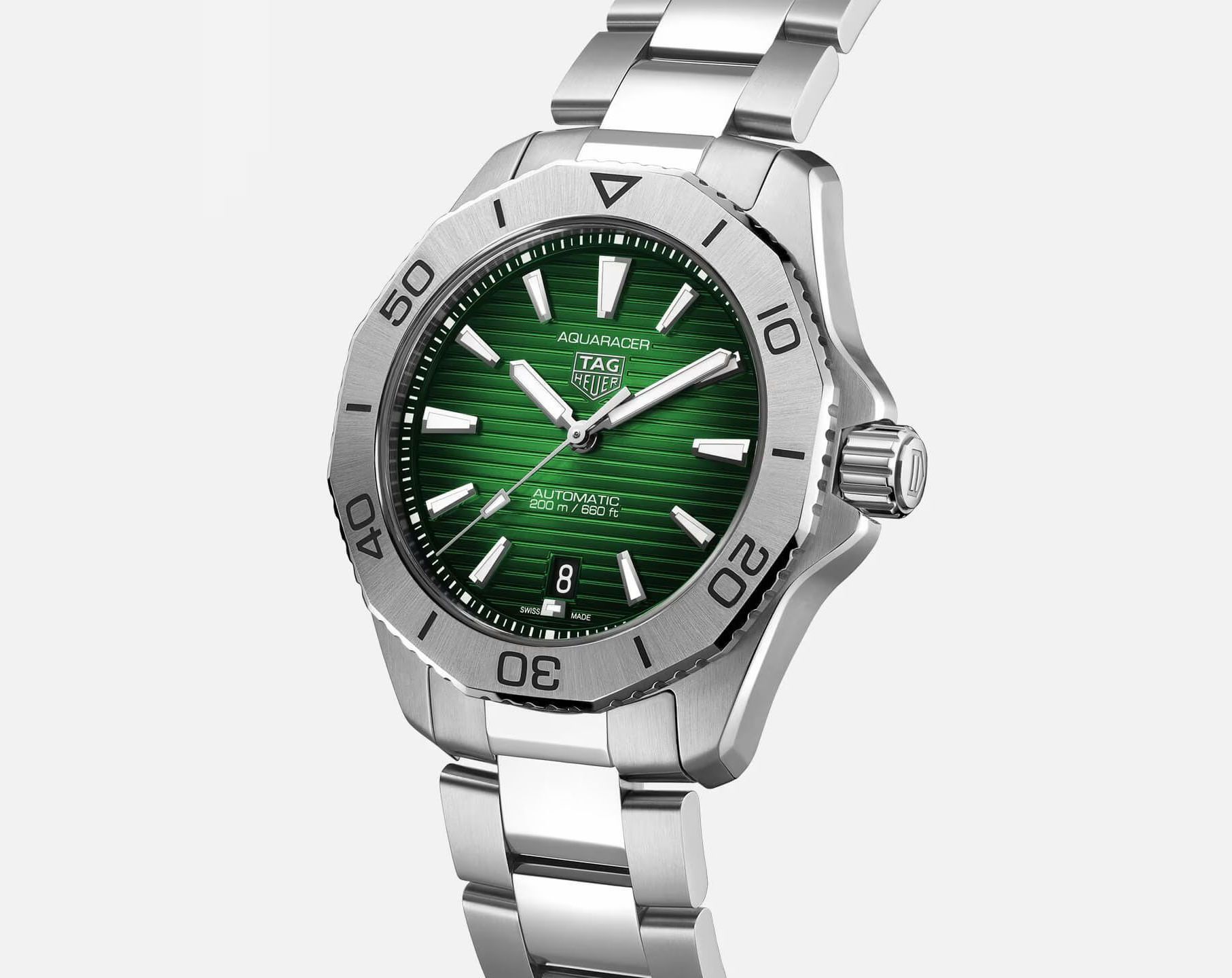 TAG Heuer Aquaracer Professional 200 Green Dial 40 mm Automatic Watch For Men - 3