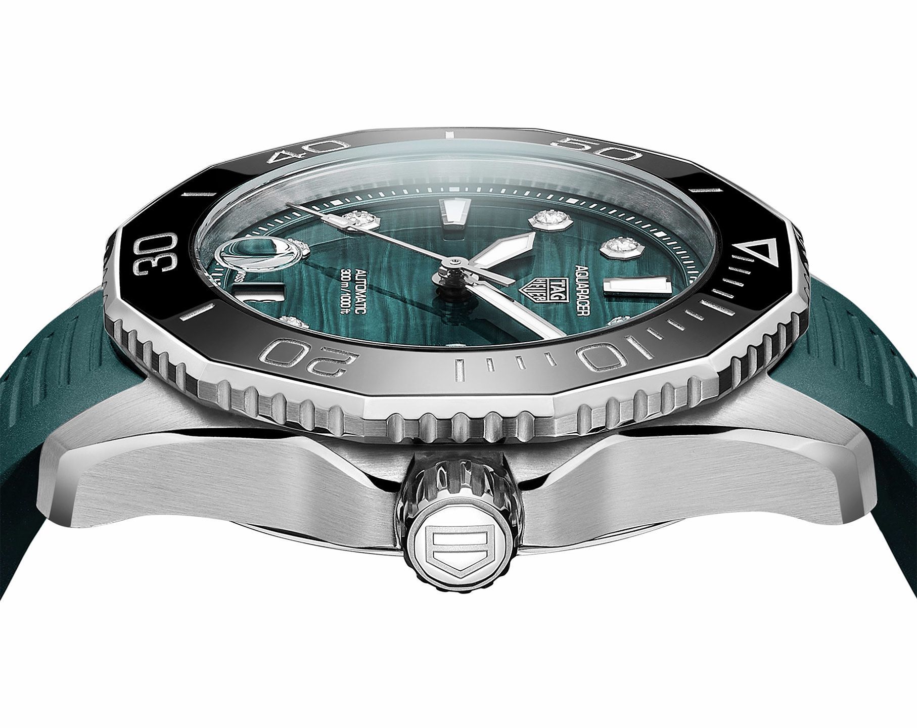 TAG Heuer Aquaracer Professional 300 Green Dial 36 mm Automatic Watch For Women - 6
