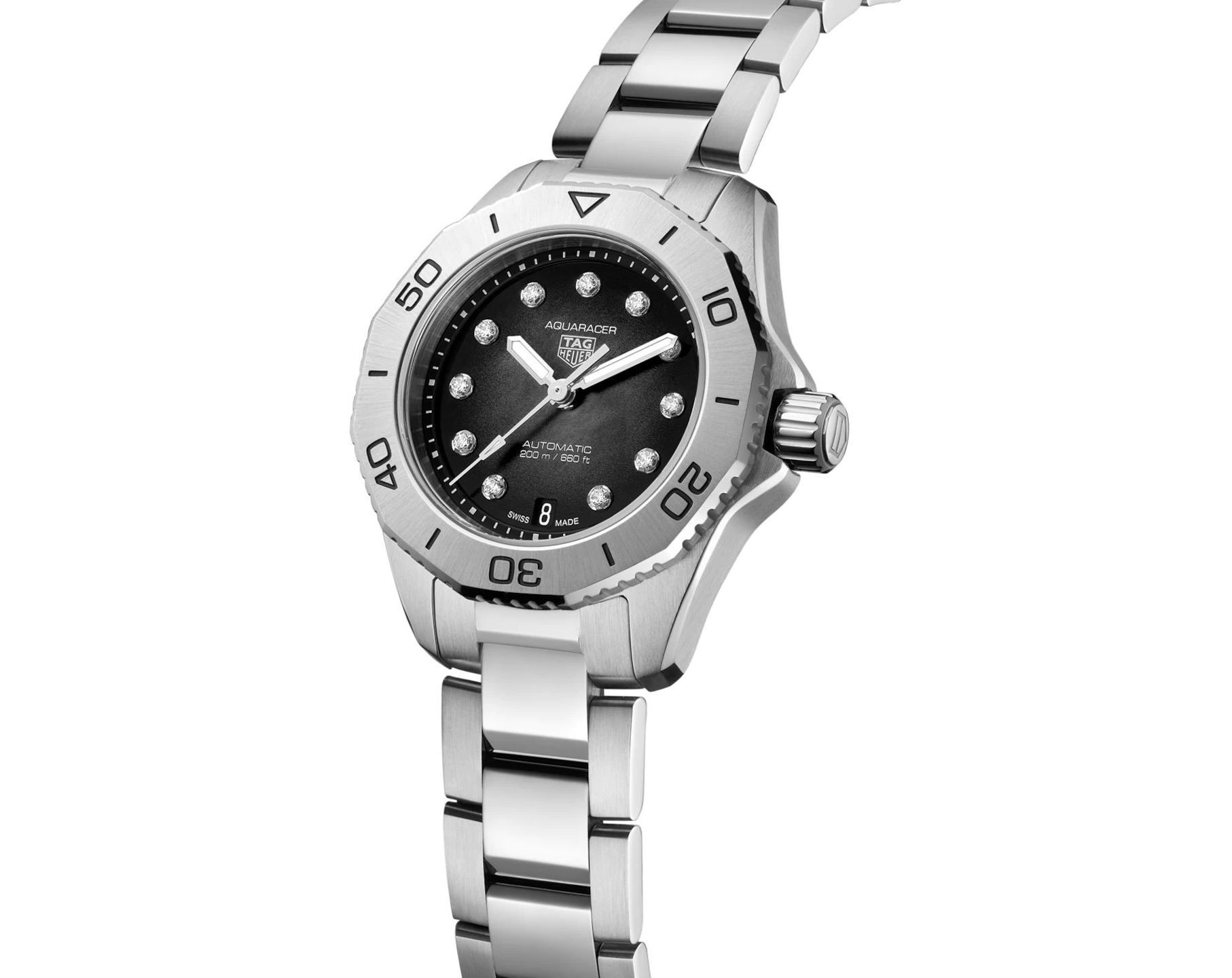 TAG Heuer Aquaracer Professional 200 Black Dial 30 mm Automatic Watch For Women - 3