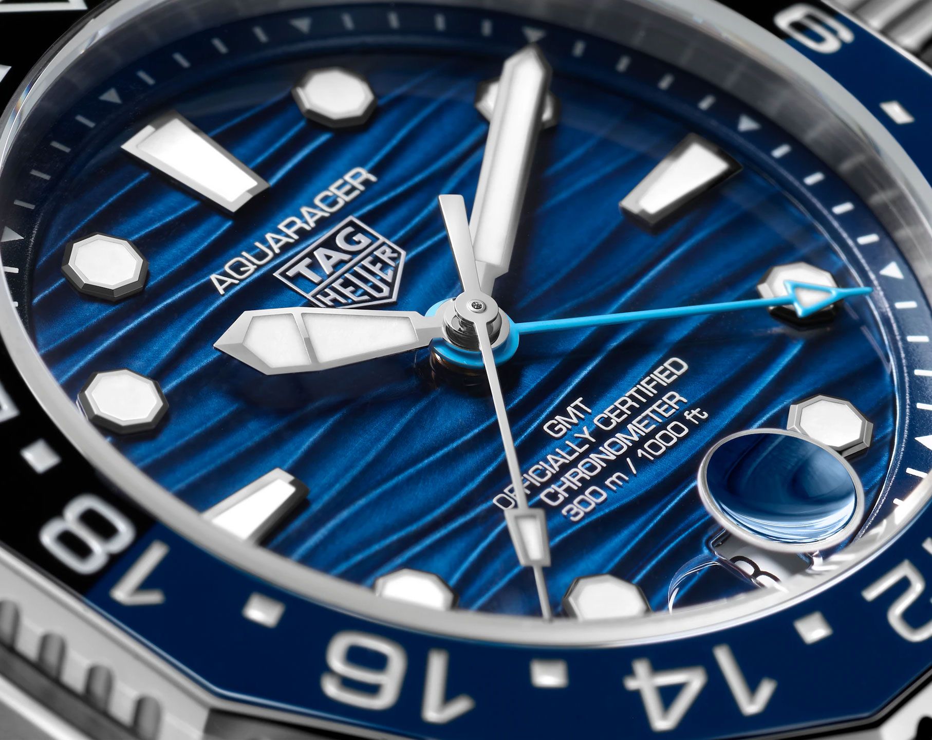 TAG Heuer Aquaracer Automatic Men Watches in Round case Blue Dial