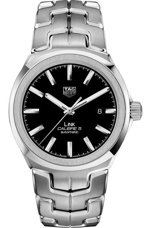 TAG Heuer Link 41 mm Watch in Black Dial
