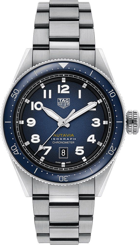 TAG Heuer Autavia Isograph Blue Dial 42 mm Automatic Watch For Men - 1
