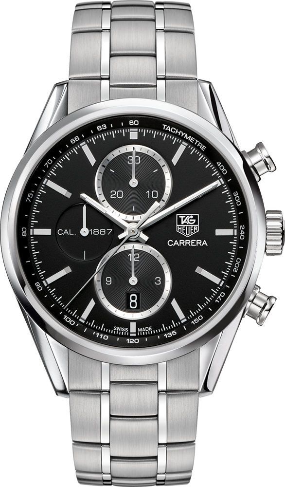 TAG Heuer Calibre 1887 41 mm Watch in Black Dial For Men - 1