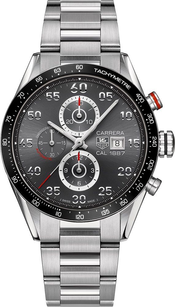 TAG Heuer Carrera Calibre 1887 Grey Dial 43 mm Automatic Watch For Men - 1