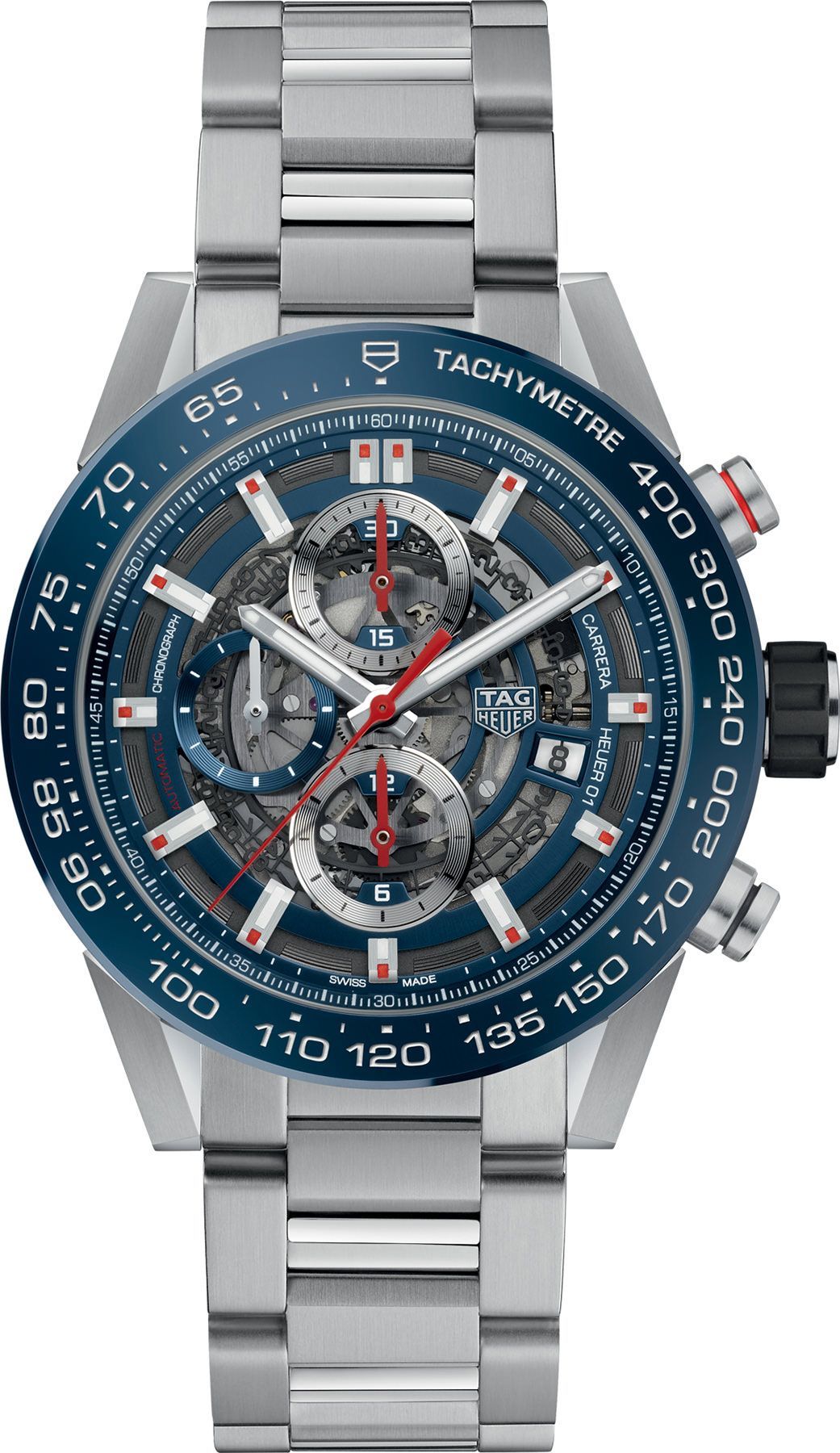 TAG Heuer Carrera  Skeleton Dial 43 mm Automatic Watch For Men - 1
