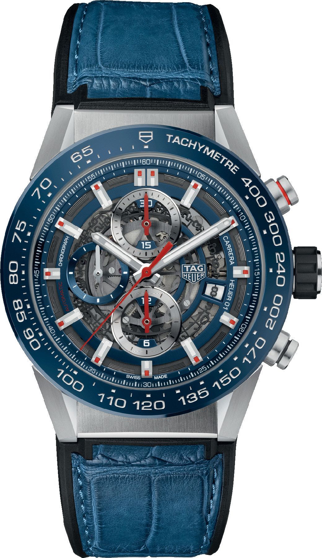 TAG Heuer Carrera  Skeleton Dial 43 mm Automatic Watch For Men - 1