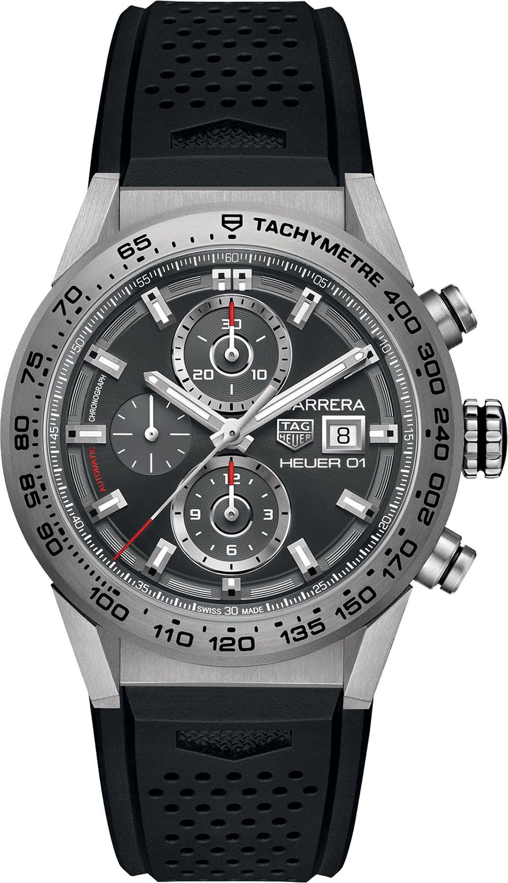 TAG Heuer Carrera Calibre Heuer 01 Antracite Dial 43 mm Automatic Watch For Men - 1