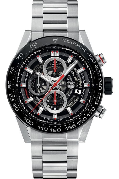 TAG Heuer Carrera 45 mm Watch in Skeleton Dial