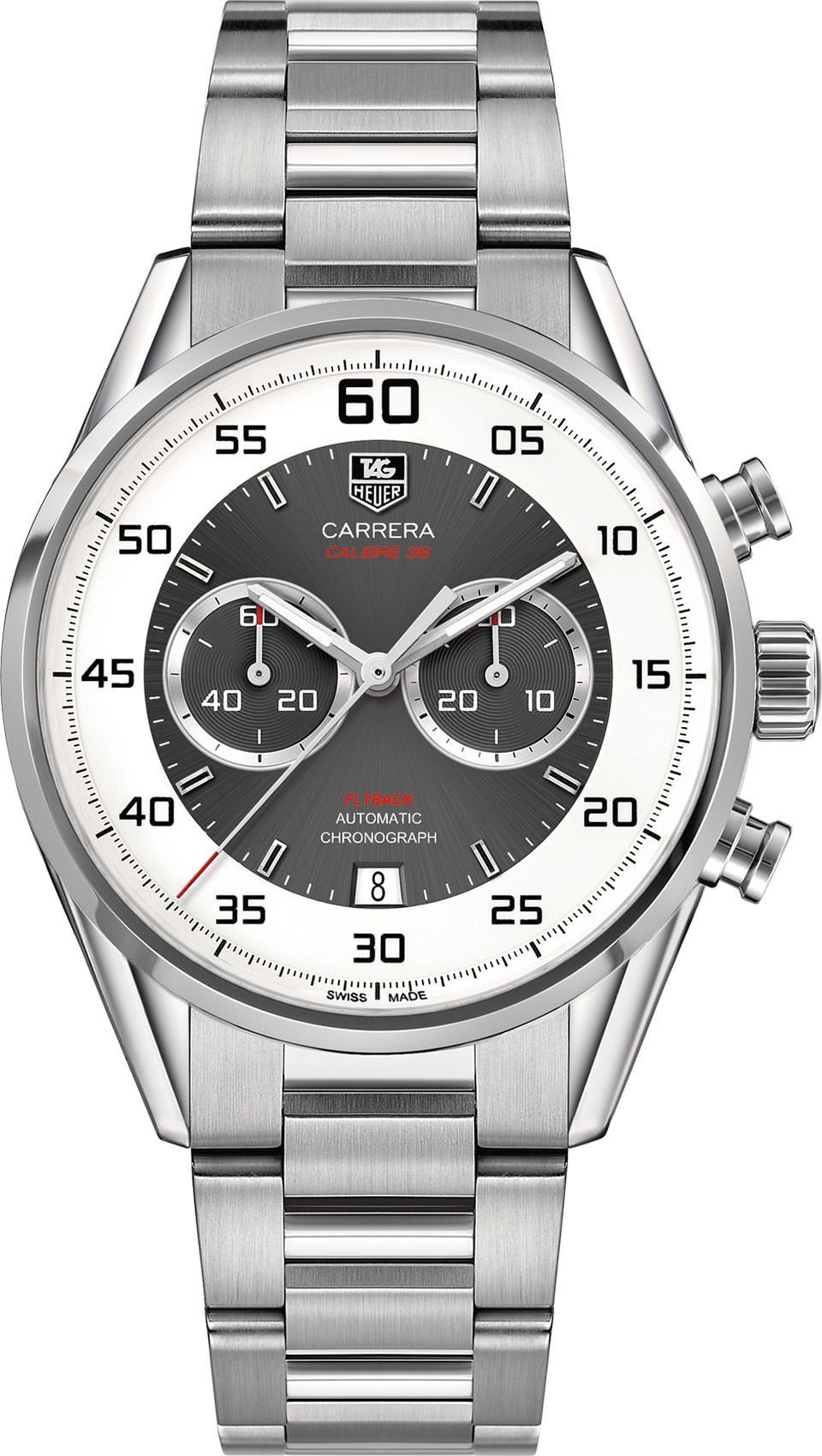 TAG Heuer Carrera  Grey Dial 43 mm Automatic Watch For Men - 1