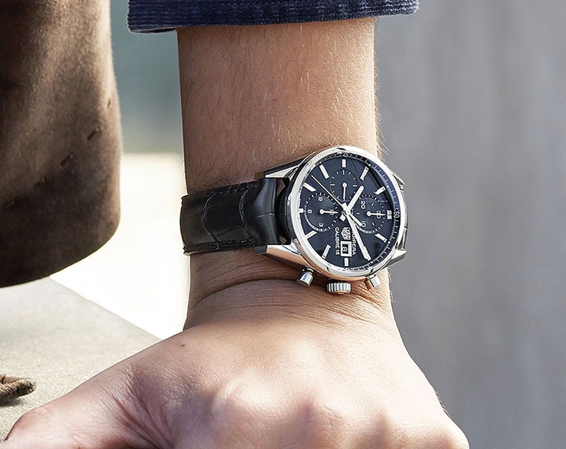 TAG Heuer Carrera 41 mm Watch in Black Dial