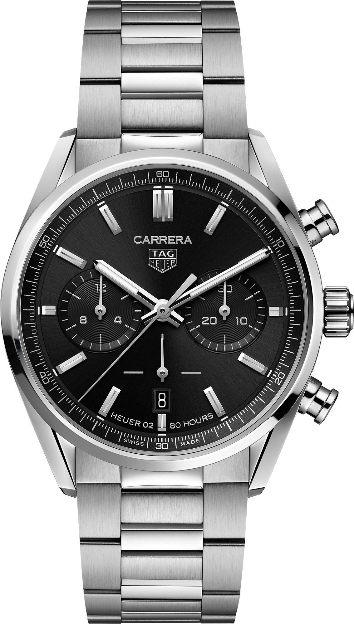 TAG Heuer Carrera  Black Dial 42 mm Automatic Watch For Men - 1