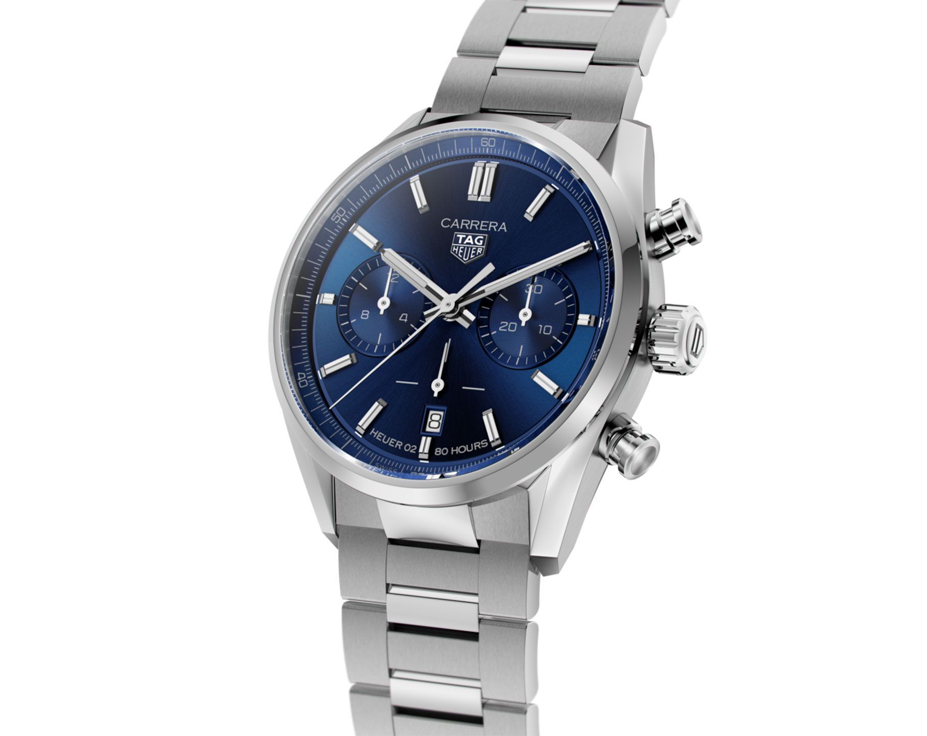 TAG Heuer Carrera  Blue Dial 42 mm Automatic Watch For Men - 4
