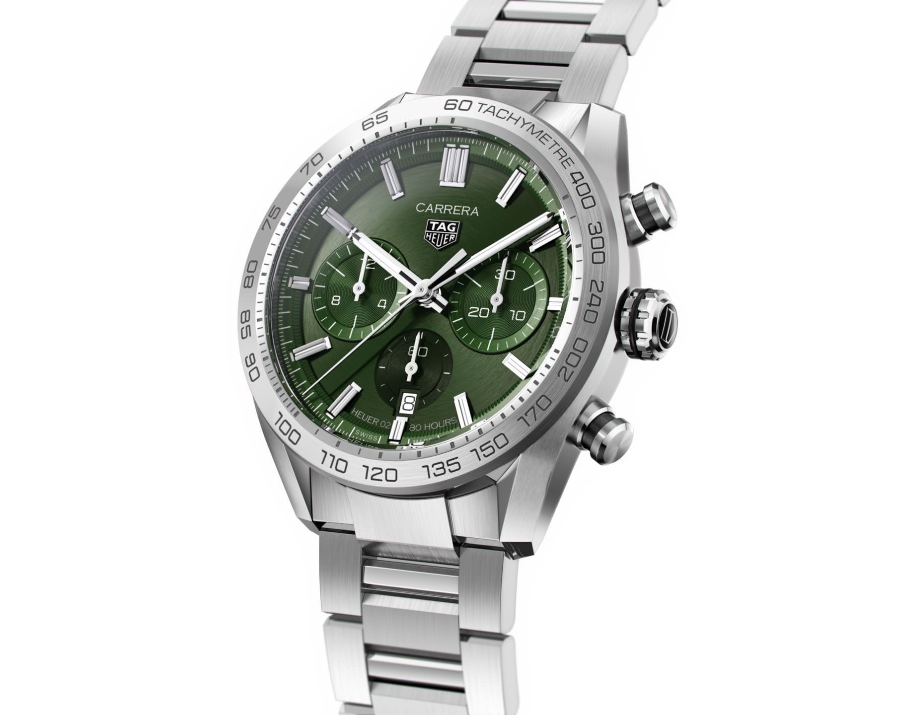 TAG Heuer Carrera  Green Dial 44 mm Automatic Watch For Men - 4
