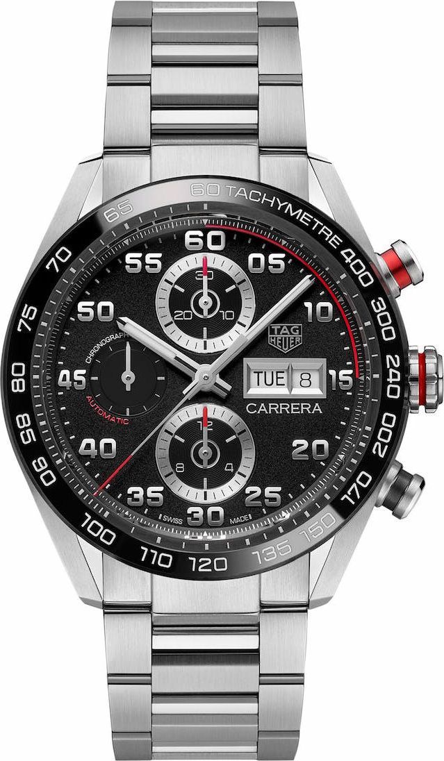 TAG Heuer Carrera  Black Dial 44 mm Automatic Watch For Men - 1