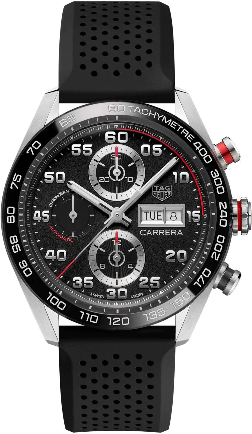TAG Heuer Carrera  Black Dial 44 mm Automatic Watch For Men - 1