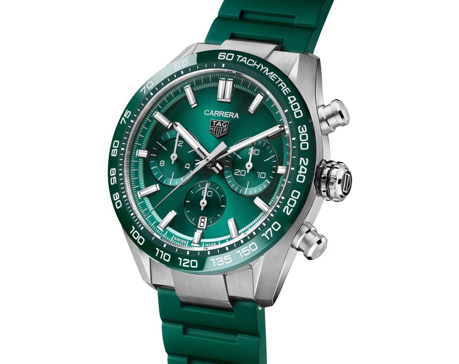 TAG Heuer Carrera  Green Dial 44 mm Automatic Watch For Men - 3