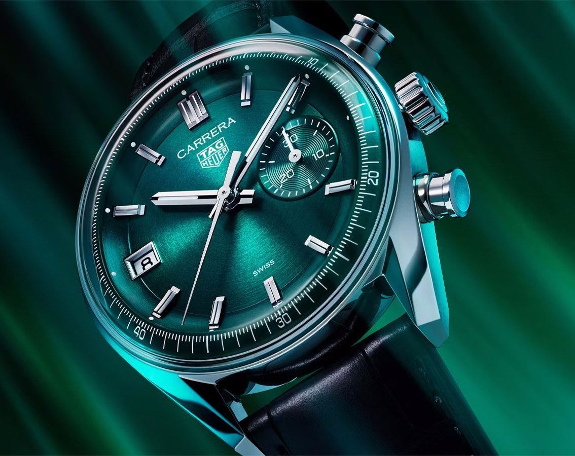 TAG Heuer Carrera  Green Dial 39 mm Automatic Watch For Men - 6