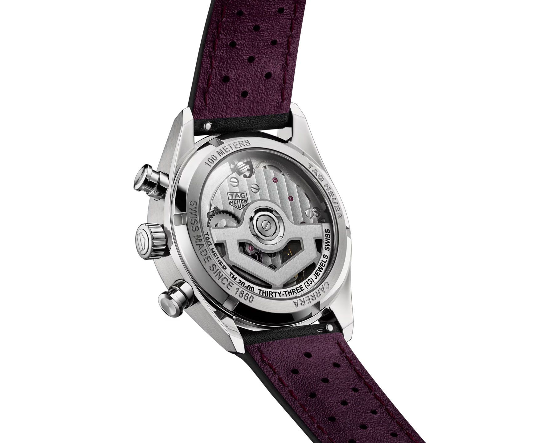TAG Heuer Carrera  Purple Dial 39 mm Automatic Watch For Men - 2