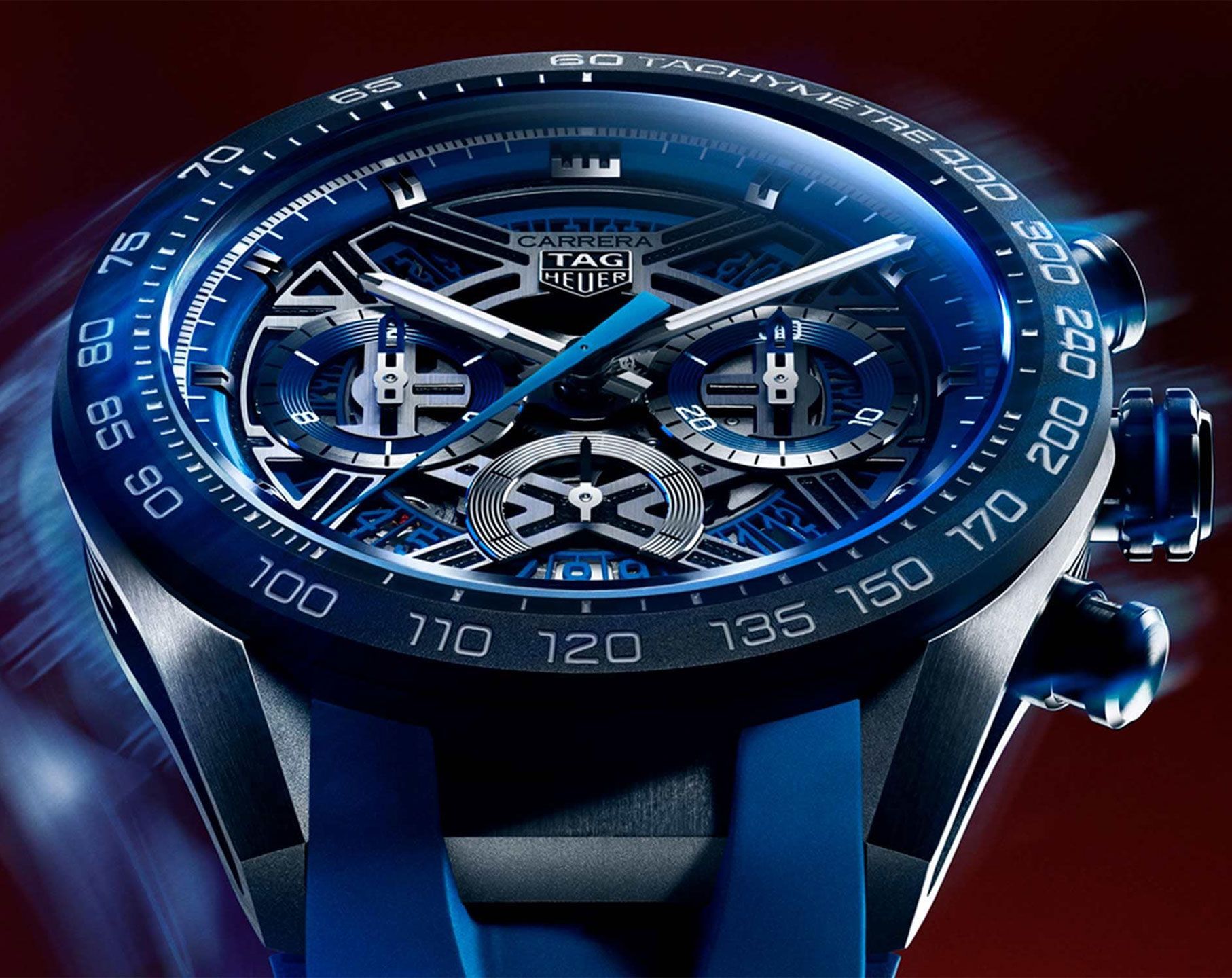 TAG Heuer Carrera 44 mm Watch in Skeleton Dial