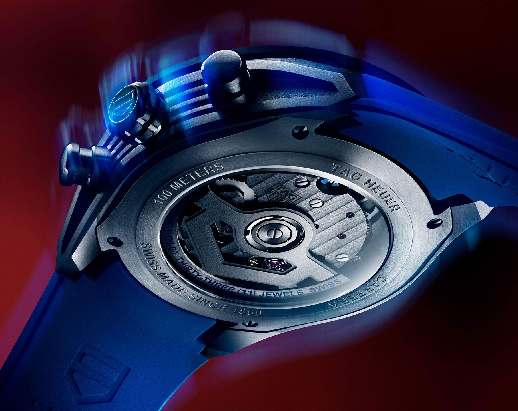 TAG Heuer Carrera 44 mm Watch in Skeleton Dial