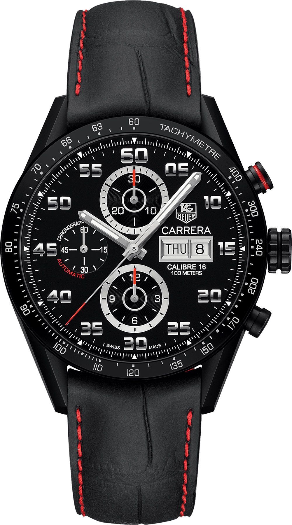 Tag heuer black and red watch cheap