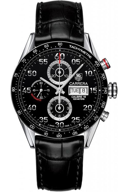 TAG Heuer Calibre 16 Day Date 43 mm Watch in Black Dial