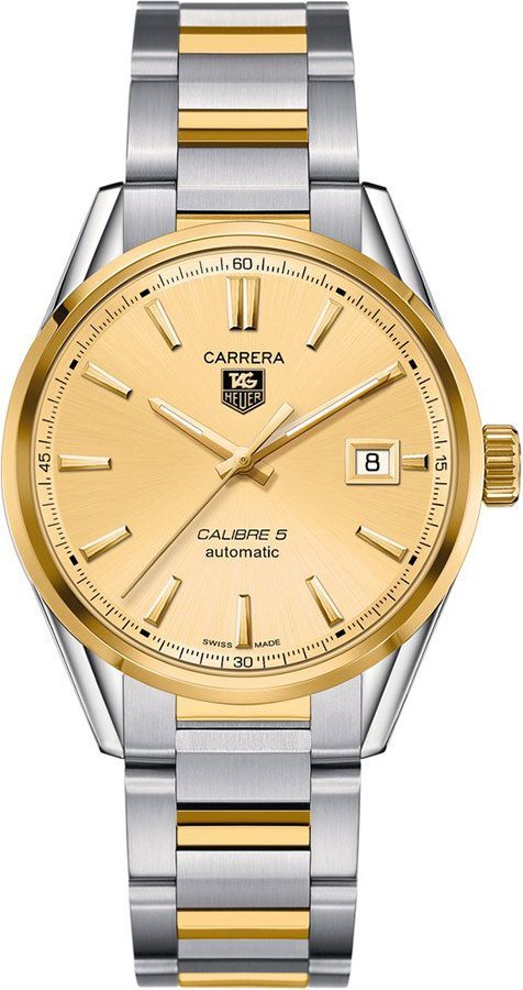 TAG Heuer Carrera Calibre 5 Gold Dial 39 mm Automatic Watch For Men - 1