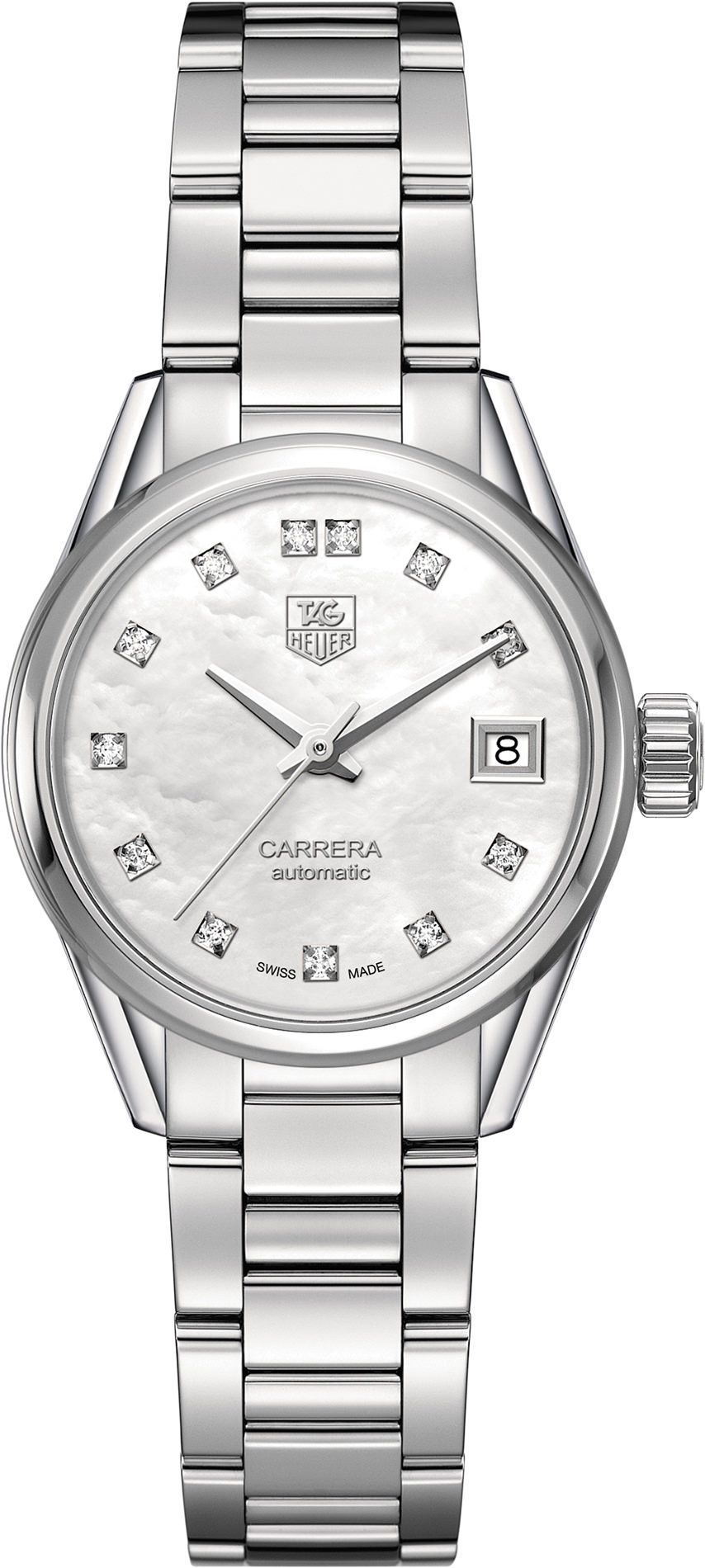 TAG Heuer Carrera Calibre 9 MOP Dial 28 mm Automatic Watch For Women - 1