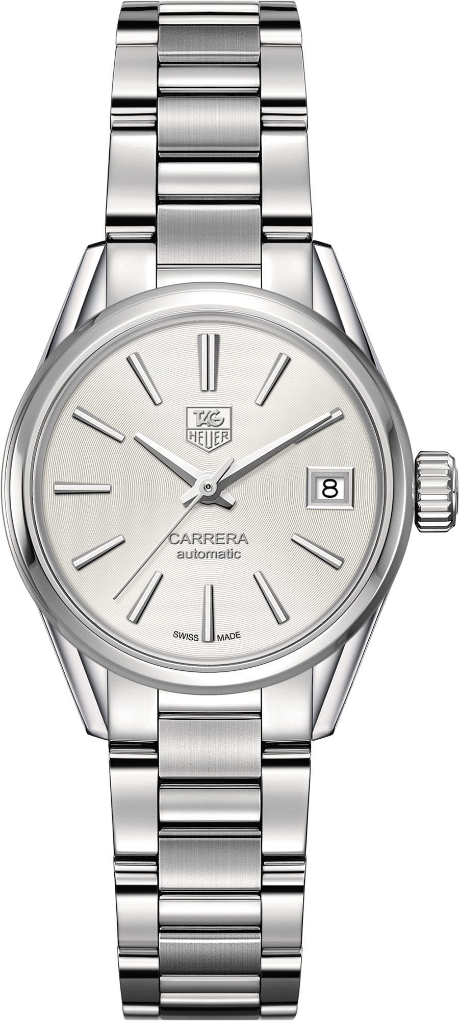TAG Heuer Carrera  Silver Dial 28 mm Automatic Watch For Women - 1