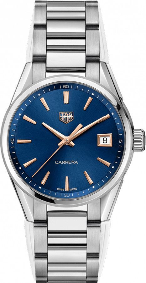 TAG Heuer Carrera  Blue Dial 36 mm Quartz Watch For Women - 1