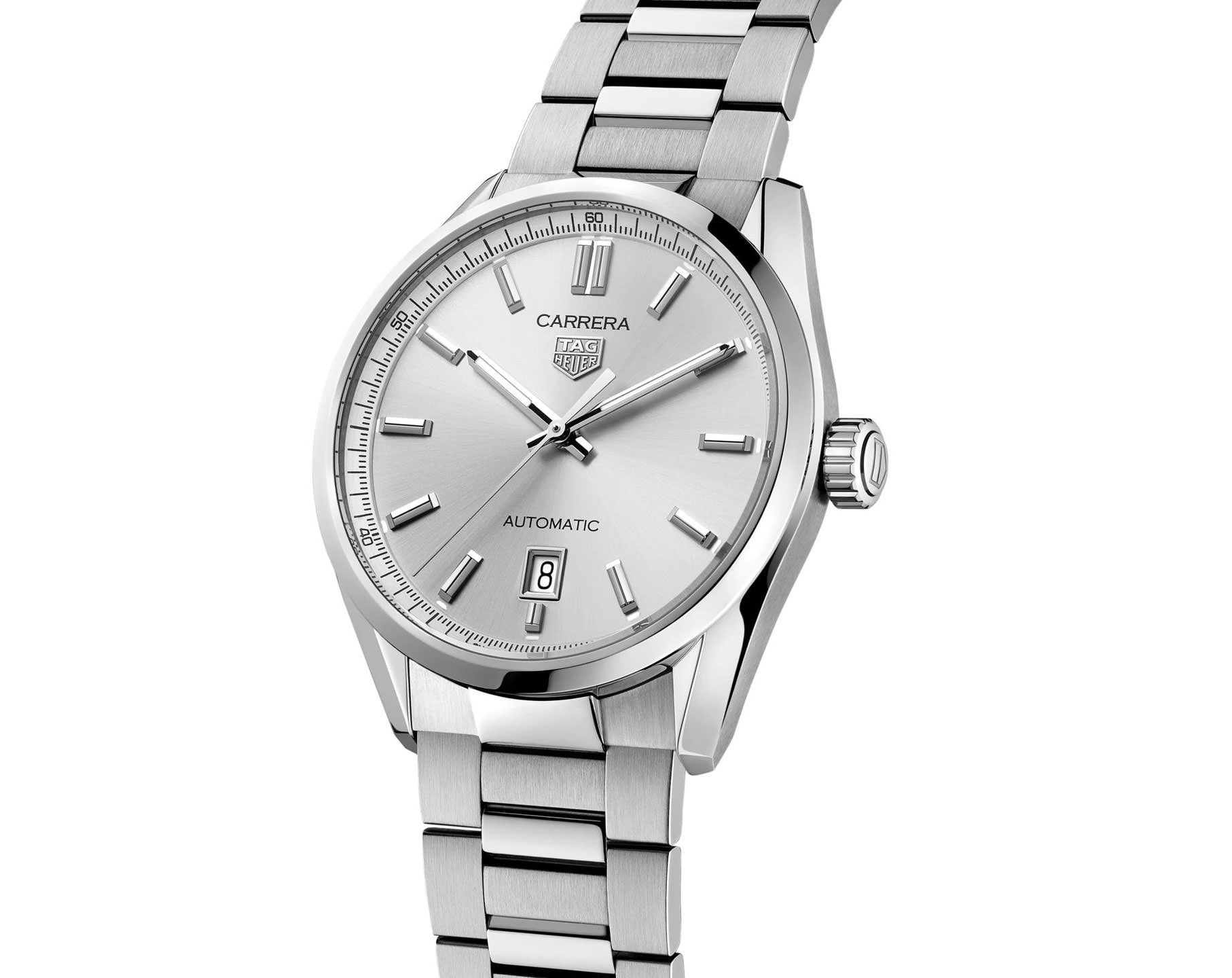 TAG Heuer Carrera 39 mm Watch in Silver Dial